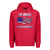 Cardinal the divided states of america political humor usa map t shirt Premium Hoodie - lanVoArt