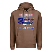 Chestnut the divided states of america political humor usa map t shirt Premium Hoodie - lanVoArt