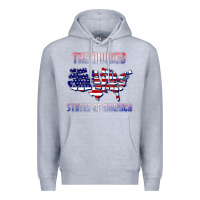 Heather Grey the divided states of america political humor usa map t shirt Premium Hoodie - lanVoArt