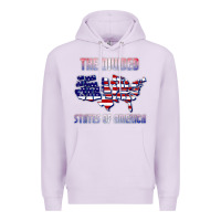 Lilac the divided states of america political humor usa map t shirt Premium Hoodie - lanVoArt