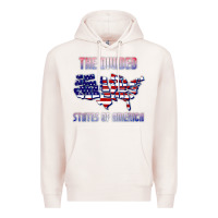 Pale Pink the divided states of america political humor usa map t shirt Premium Hoodie - lanVoArt