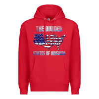 The Divided States Of America Political Humor Usa Map T Shirt Premium Hoodie | Teevron