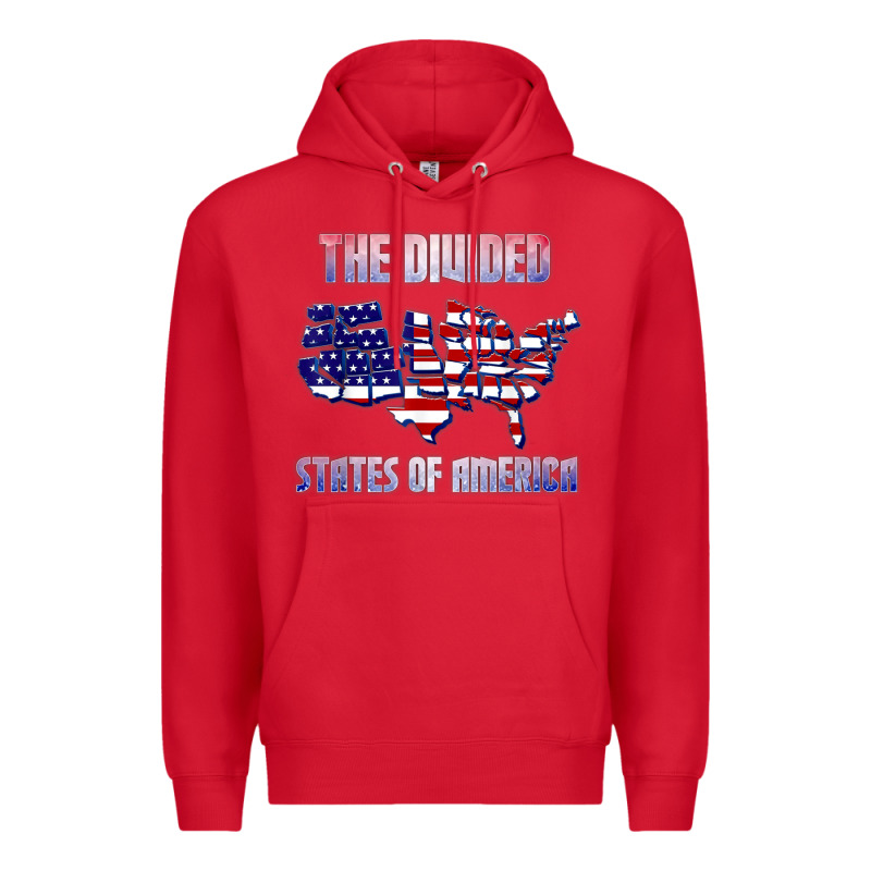 The Divided States Of America Political Humor Usa Map T Shirt Premium Hoodie by lanVoArt | Teevron