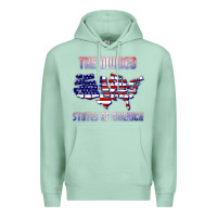 Seafoam the divided states of america political humor usa map t shirt Premium Hoodie - lanVoArt