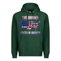 Sports Green the divided states of america political humor usa map t shirt Premium Hoodie - lanVoArt