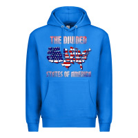 True Royal the divided states of america political humor usa map t shirt Premium Hoodie - lanVoArt