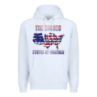 White the divided states of america political humor usa map t shirt Premium Hoodie - lanVoArt