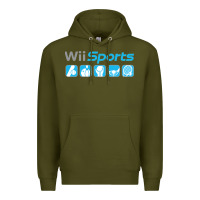 Army Green wii sports essential Premium Hoodie - lanVoArt