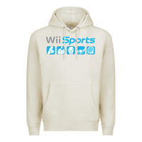Oatmeal Heather wii sports essential Premium Hoodie - lanVoArt