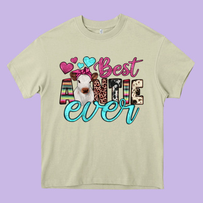 Best Auntie Ever Heavy Core Tee Designed By Jahusdesignshop