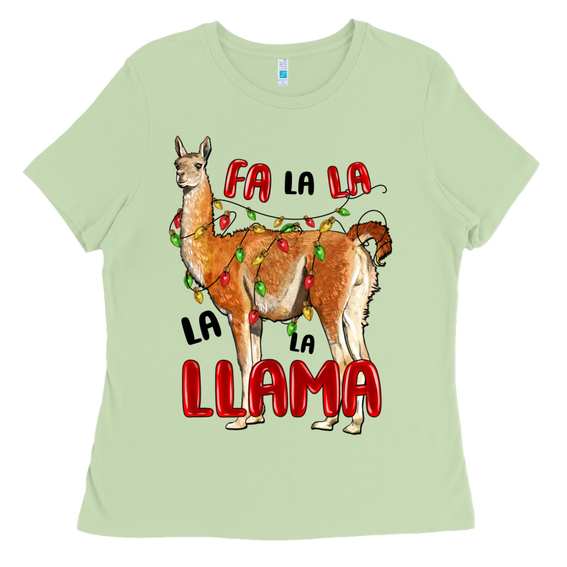 Christmas Llama Ladies Tee by LillyAllenDesigns | Teevron