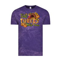Cloud Purple Talk turkey to me Thanksgiving p Vintage Tee - NancyCooperArtShop