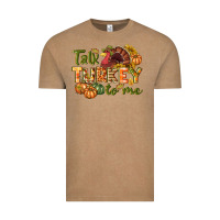 Vintage Coffee Talk turkey to me Thanksgiving p Vintage Tee - NancyCooperArtShop