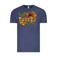 Vintage Denim Talk turkey to me Thanksgiving p Vintage Tee - NancyCooperArtShop