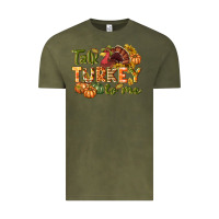 Vintage Olive Talk turkey to me Thanksgiving p Vintage Tee - NancyCooperArtShop