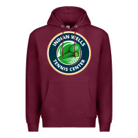 Burgundy indian wells tennis center Premium Hoodie - lanVoArt