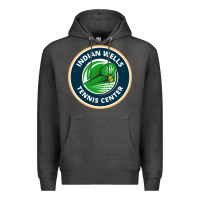 Charcoal Heather indian wells tennis center Premium Hoodie - lanVoArt