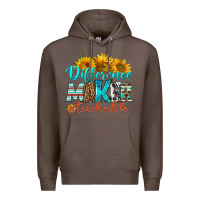 Coffee difference maker teacher life Premium Hoodie - BundleAndBundleShop