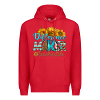 Red difference maker teacher life Premium Hoodie - BundleAndBundleShop