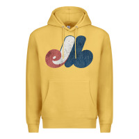 Antique Gold montreal expos Premium Hoodie - lanVoArt