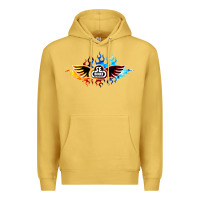 Antique Gold se bikes bmx bicycle on fire sport blue red Premium Hoodie - lanVoArt
