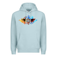 Blue Mist se bikes bmx bicycle on fire sport blue red Premium Hoodie - lanVoArt