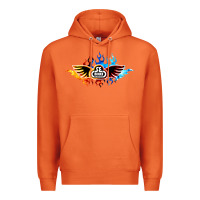 Carrot se bikes bmx bicycle on fire sport blue red Premium Hoodie - lanVoArt