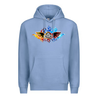 Colony Blue se bikes bmx bicycle on fire sport blue red Premium Hoodie - lanVoArt