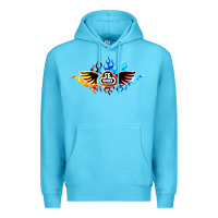 Ocean Blue se bikes bmx bicycle on fire sport blue red Premium Hoodie - lanVoArt