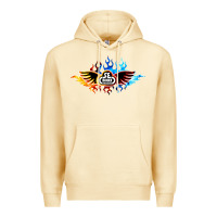 Pina Colada se bikes bmx bicycle on fire sport blue red Premium Hoodie - lanVoArt