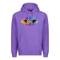 Purple se bikes bmx bicycle on fire sport blue red Premium Hoodie - lanVoArt