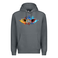 Rock se bikes bmx bicycle on fire sport blue red Premium Hoodie - lanVoArt