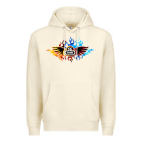 Sandshell se bikes bmx bicycle on fire sport blue red Premium Hoodie - lanVoArt
