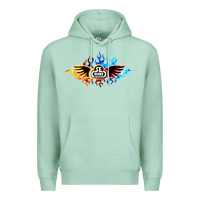 Seafoam se bikes bmx bicycle on fire sport blue red Premium Hoodie - lanVoArt