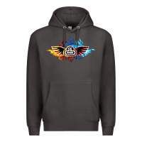 Smoke se bikes bmx bicycle on fire sport blue red Premium Hoodie - lanVoArt