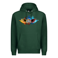 Sports Green se bikes bmx bicycle on fire sport blue red Premium Hoodie - lanVoArt