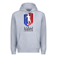 Heather Grey girls academy league Premium Hoodie - lanVoArt