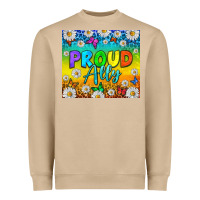Mushroom LGBTQ+ Proud Ally With Daisy Tumbler Heavyweight Sweatshirt - BundleAndBundleShop