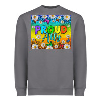 Storm LGBTQ+ Proud Ally With Daisy Tumbler Heavyweight Sweatshirt - BundleAndBundleShop