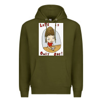 Army Green life is only one Premium Hoodie - lanVoArt