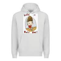 Dove Grey life is only one Premium Hoodie - lanVoArt