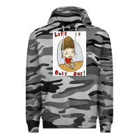 Slate Camo life is only one Premium Hoodie - lanVoArt