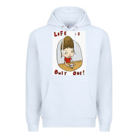 White life is only one Premium Hoodie - lanVoArt