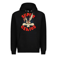 Black coyote super genius  1 Premium Hoodie - lanVoArt