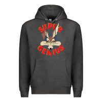 Charcoal Heather coyote super genius  1 Premium Hoodie - lanVoArt