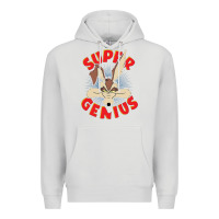 Dove Grey coyote super genius  1 Premium Hoodie - lanVoArt