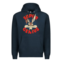 Navy coyote super genius  1 Premium Hoodie - lanVoArt