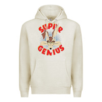 Oatmeal Heather coyote super genius  1 Premium Hoodie - lanVoArt