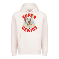Pale Pink coyote super genius  1 Premium Hoodie - lanVoArt