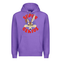Purple coyote super genius  1 Premium Hoodie - lanVoArt